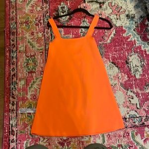 Orange Zara dress